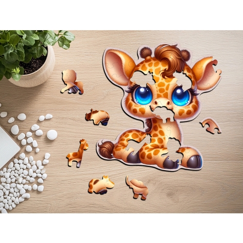 Puzzle Drewniane Żyrafka 50 elementów